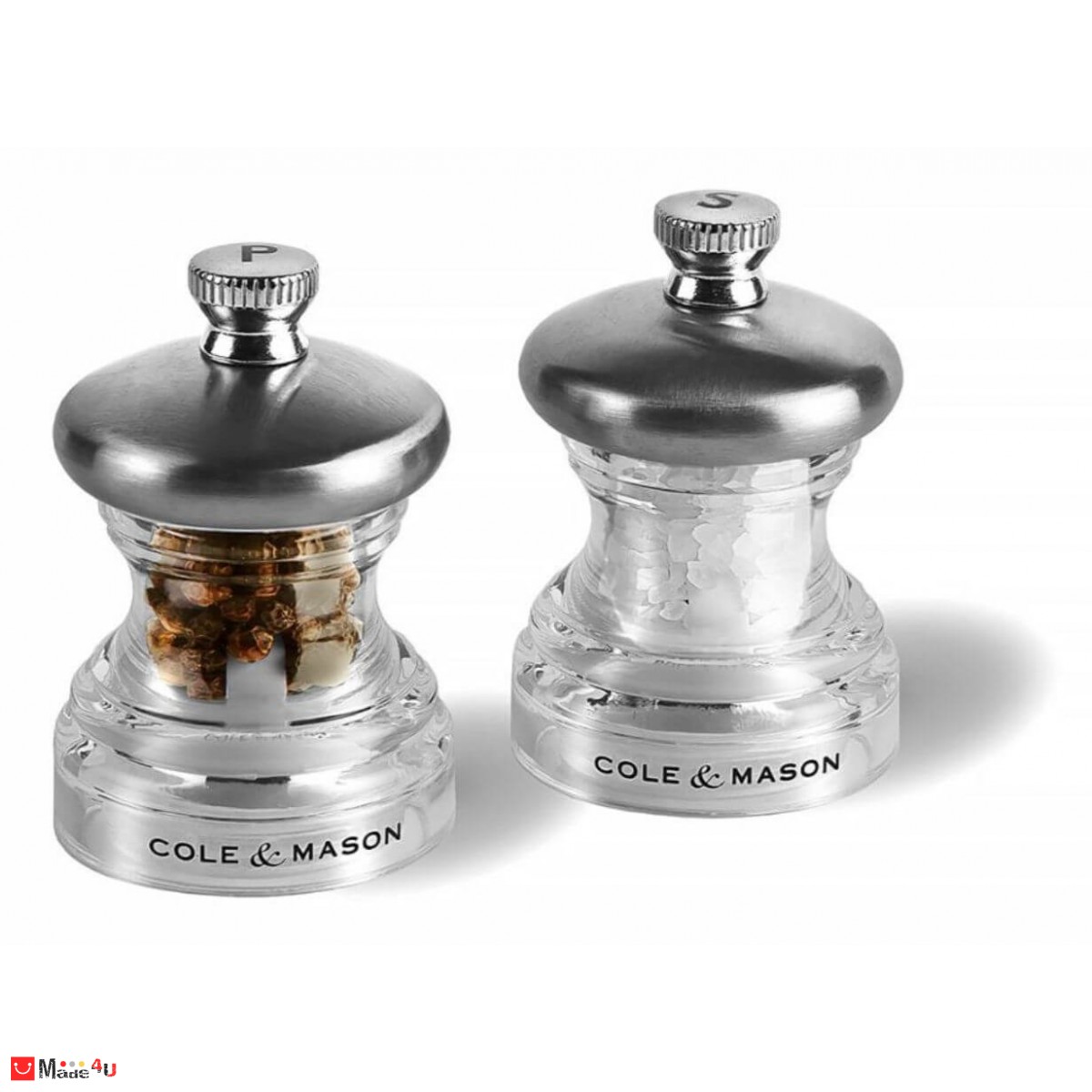 Мелнички за сол и пипер 2 броя PO3 - 6,5 см, COLE&MASON