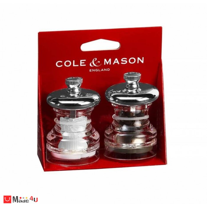 Мелнички за сол и пипер 2 броя PO3 - 6,5 см, COLE&MASON