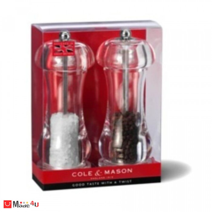 Комплект мелнички за сол и пипер CAPSTAN - 2 броя, 15,5 см, COLE&MASON