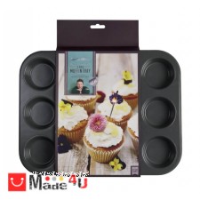 подарък Форма за печене на мъфини, 12бр, 35х27х3см, Jamie Oliver JB1060 NV-JB 1060